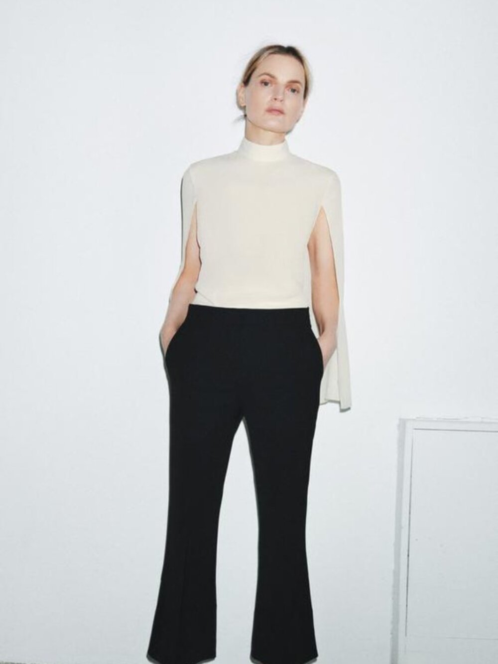 ZARA ZW COLLECTION VENTED CAPE SHIRT - Picture 3 of 11